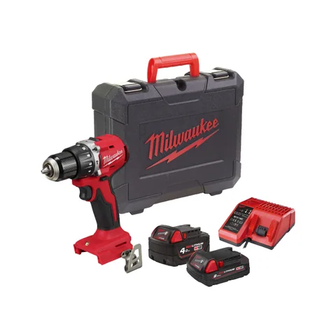 Milwaukee M18 BLPDRC-422C slagboremaskinesæt