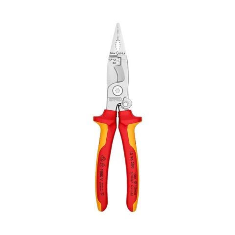 Knipex VDE installationstang med åbningsfjeder · 200 mm