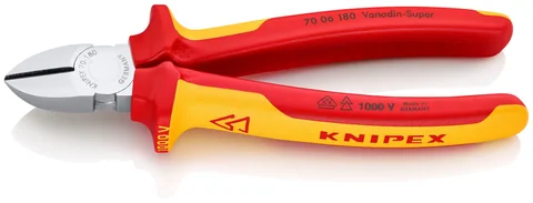 Knipex VDE skævbider · 180 mm