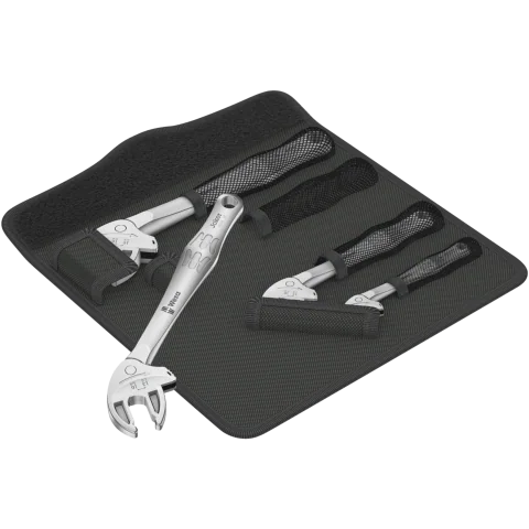 Wera 6004 Joker 4 Set 1 selvjusterende gaffelnøgle-sæt, 4 dele