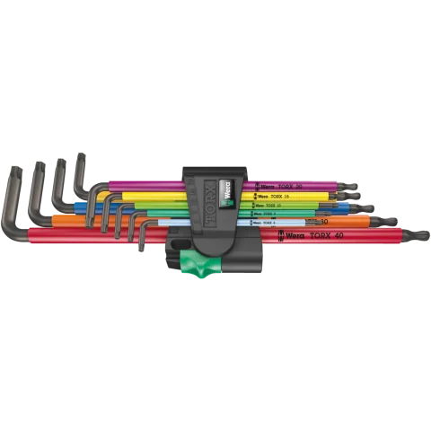 Wera 967/9 TX XL Multicolour 1 Vinkelnøglesæt, lang, 9 dele